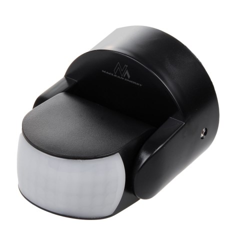 Czujnik ruchu PIR Maclean, na podczerwień, IP65, czarny, zasięg 12m, max. obiążenie 800/1200W, MCE468 B, Czujnik ruchu PIR Maclean, na podczerwień, IP65, czarny, zasięg 12m, max. obiążenie 800/1200W, MCE468 B,