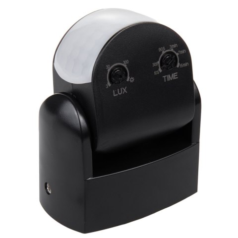 Czujnik ruchu PIR Maclean, na podczerwień, IP65, czarny, zasięg 12m, max. obiążenie 800/1200W, MCE468 B, Czujnik ruchu PIR Maclean, na podczerwień, IP65, czarny, zasięg 12m, max. obiążenie 800/1200W, MCE468 B,
