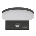 Lampa LED z czujnikiem ruchu Maclean, czujnik ruchu PIR, kolor szary, 15W, IP65, 1560lm, barwa neutralna biała (4000K) MCE344 GR