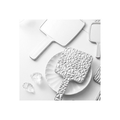 Lusterko kosmetyczne z rączką, jednostronne XL wysokość 23cm L24S