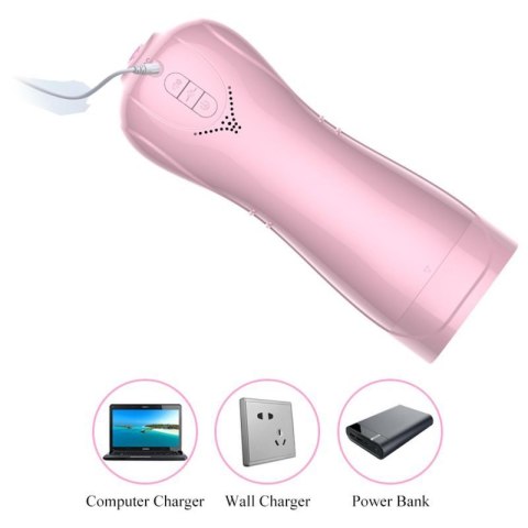 Masturbator-Vibrating and Flashing Masturbation Cup USB 7+7 Function / Talk Mode (Pink) Masturbator-Vibrating and Flashing Masturbation Cup USB 7+7 Function / Talk Mode (Pink)