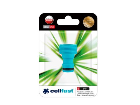 Przyłącze z gwintem zewn. 3/4" Cellfast Basic Przyłącze z gwintem zewn. 3/4" Cellfast Basic