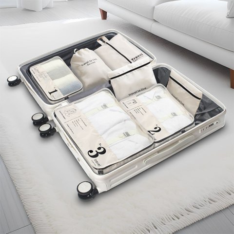 Zestaw podróżny 7 szt kosmetyczek saszetek organizerów KS142K