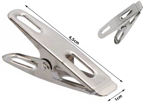 Klamerki Spinacze Do Prania Ubrań Bielizny Metalowe 20 szt. - 27327