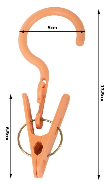 Klamerki Spinacze z Haczykiem Do Prania Ubrań Bielizny 3 szt. - 27325
