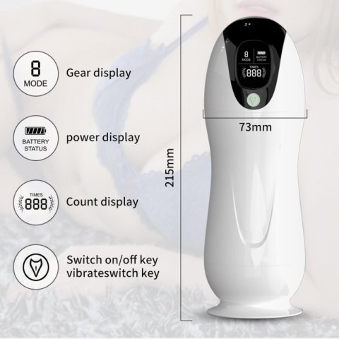 Masturbator-Vibration 8 Vibration modes + Interactive function Masturbator-Vibration 8 Vibration modes + Interactive function