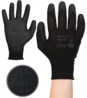 Rękawice Robocze MERCATOR Tech Black+Black PU - 120 Par (10 - XL)