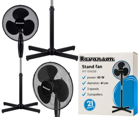 Wentylator stojący Ravanson WT-1040SB Wentylator stojący Ravanson WT-1040SB