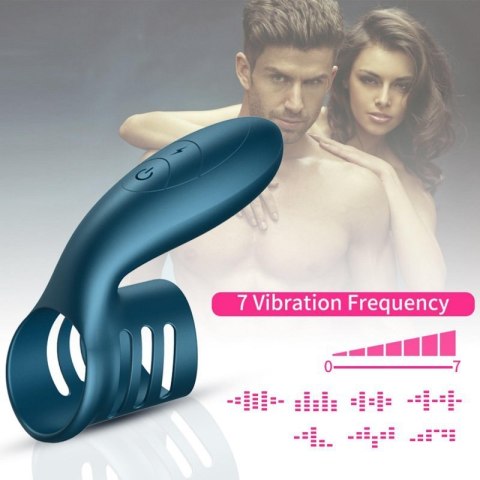 Wibrator-Silicone Ring Blue USB 7 Function Wibrator-Silicone Ring Blue USB 7 Function