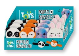 Pluszowy portfelik bransoletka mix 12szt display