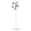 Wentylator podłogowy 50W, śr. 40 cm, 3 prędkości, oscylacja, biały