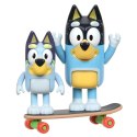 Bluey figurki 2pak jazda na deskorolce