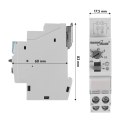 GB114 45780 AUTOMAT SCHODOWY NA SZYNĘ DIN REGULACJA 30S-10M MAx 2300W