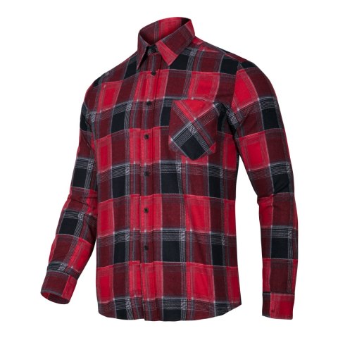 Koszula flanelowa krata czerwona, 120g/m2, "2xl", ce, lahti Koszula flanelowa krata czerwona, 120g/m2, "2xl", ce, lahti