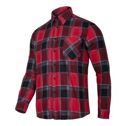 Koszula flanelowa krata czerwona, 120g/m2, 