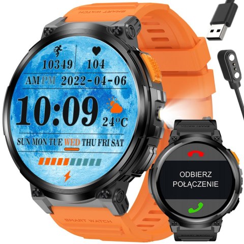 SMARTWATCH MĘSKI GRAVITY GT23-3 - LATARKA, DODATKOWY PASEK (sg031c) SMARTWATCH MĘSKI GRAVITY GT23-3 - LATARKA, DODATKOWY PASEK (sg031c)