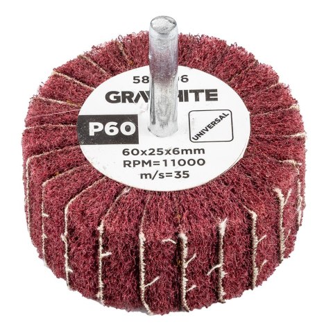 Ściernica listkowa trzpieniowa 60 x 25 x 6 mm, P60 Ściernica listkowa trzpieniowa 60 x 25 x 6 mm, P60