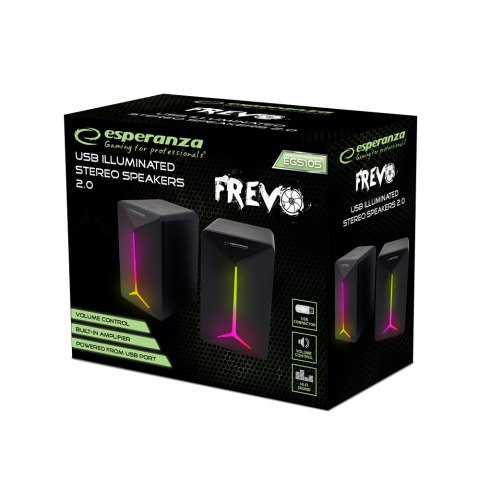 EGS105 Esperanza głośniki 2.0 usb led rainbow frevo EGS105 Esperanza głośniki 2.0 usb led rainbow frevo