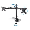 ERW018 Esperanza uchwyt biurkowy do 2 monitorów 10?-27" sylen