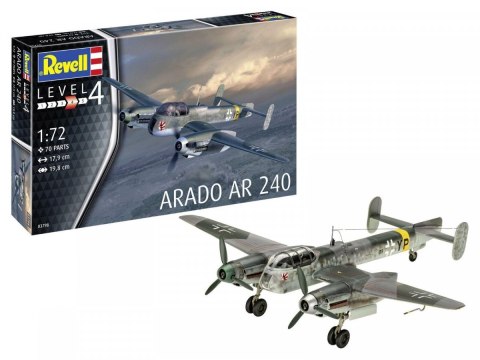 Model plastikowy arado ar-240 1/72 Model plastikowy arado ar-240 1/72