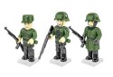 Klocki niemiecka piechota - zestaw 3 figurek