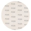 Krążki ścierne, perforowane, na rzep z otworami 225 mm, P220, 5 szt.