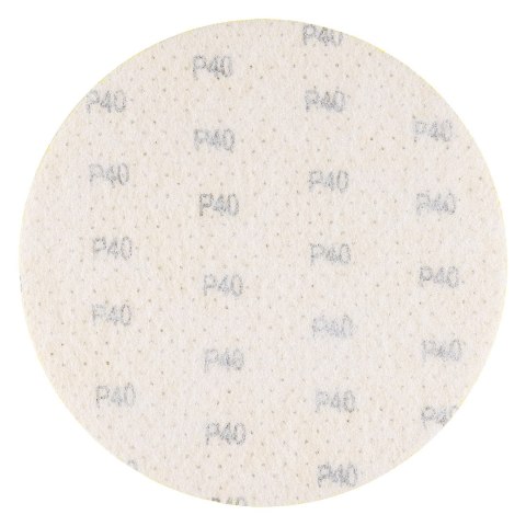 Krążki ścierne, perforowane, na rzep z otworami 225 mm, P40, 5 szt. Krążki ścierne, perforowane, na rzep z otworami 225 mm, P40, 5 szt.