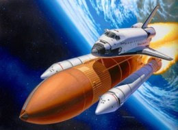 Model plastikowy space shuttle discovery & booster rockets
