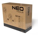 Wentylator podłogowy 50W, śr. 40 cm, 3 prędkości, oscylacja, biały