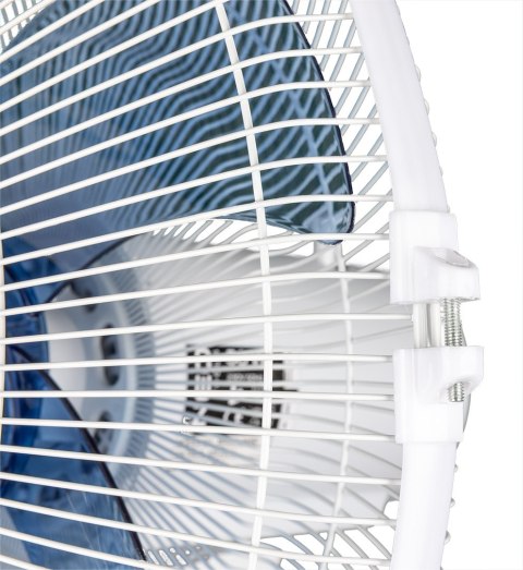 Wentylator podłogowy 50W, śr. 40 cm, 3 prędkości, oscylacja, biały Wentylator podłogowy 50W, śr. 40 cm, 3 prędkości, oscylacja, biały