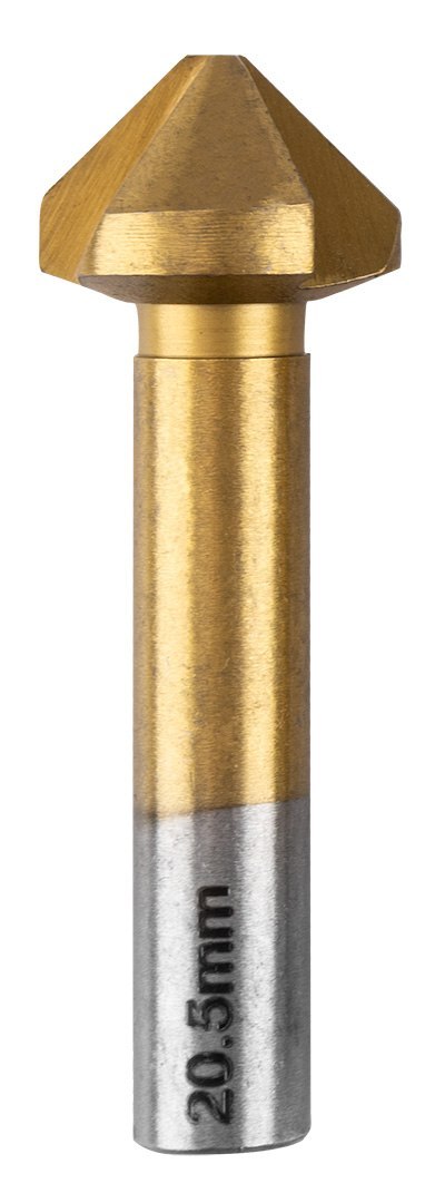 Wiertła fazujące stożkowe pogłębiacze TiN, 6.3-20.5 mm, zestaw 6 szt. Wiertła fazujące stożkowe pogłębiacze TiN, 6.3-20.5 mm, zestaw 6 szt.