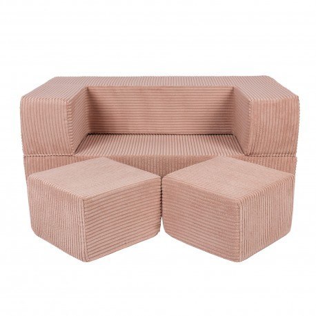 Aesthetic cube sofa pudrowy róż Aesthetic cube sofa pudrowy róż