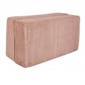Aesthetic cube sofa pudrowy róż