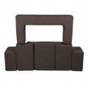 Aesthetic sofa bricks brązowa