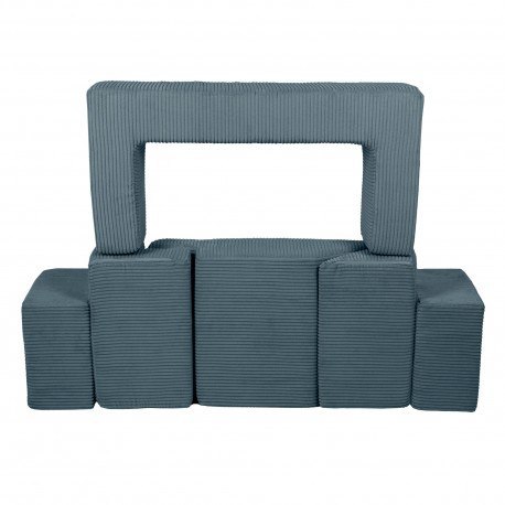 Aesthetic sofa bricks turkusowa Aesthetic sofa bricks turkusowa