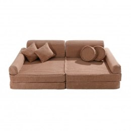 Meowbaby aesthetic sztruksowa sofa dziecięca prem