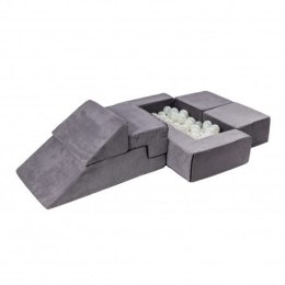 Meowbaby velvet bricks set multifunkcyjny plac za