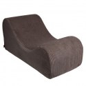 Wave lounger aesthetic brąz