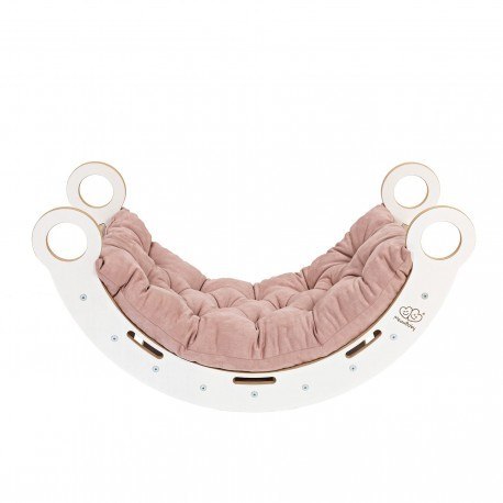 Large dream rocker białe drewno & zjeżdżalnia z ró Large dream rocker białe drewno & zjeżdżalnia z ró