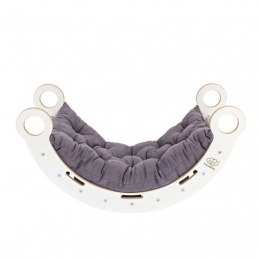 Large dream rocker białe drewno & zjeżdżalnia z sz