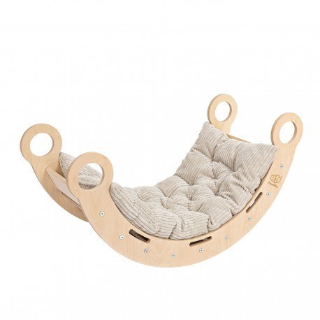 Large dream rocker naturalne drewno & zjeżdżalnia Large dream rocker naturalne drewno & zjeżdżalnia