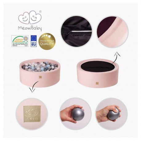 Meowbaby okrągły suchy basen z piłeczkami 7cm dla Meowbaby okrągły suchy basen z piłeczkami 7cm dla