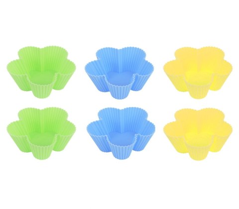 SILIKONOWE FOREMKI DO MUFFINEK ?8cm 6 SZT. TS-399-2 MULTIKOLOR SILIKONOWE FOREMKI DO MUFFINEK ?8cm 6 SZT. TS-399-2 MULTIKOLOR
