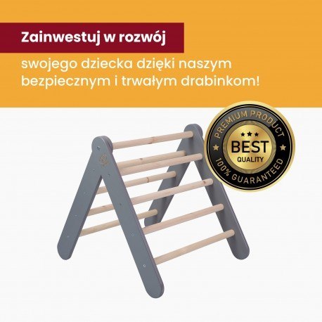 Meowbaby drewniana drabinka dla dzieci 60x61cm sk Meowbaby drewniana drabinka dla dzieci 60x61cm sk