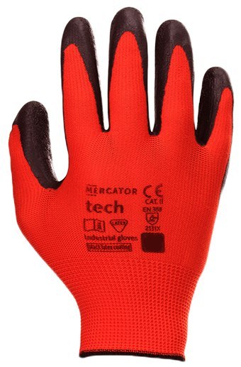Rękawice Robocze MERCATOR Tech Red+Black Latex - 1 Para (10 - XL) Rękawice Robocze MERCATOR Tech Red+Black Latex - 1 Para (10 - XL)
