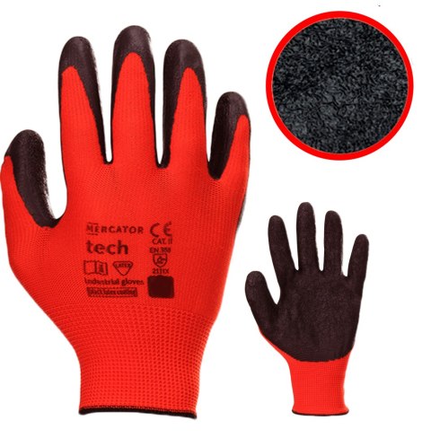 Rękawice Robocze MERCATOR Tech Red+Black Latex - 1 Para (9 - L) Rękawice Robocze MERCATOR Tech Red+Black Latex - 1 Para (9 - L)