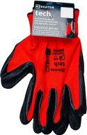 Rękawice Robocze MERCATOR Tech Red+Black Latex - 1 Para (9 - L)
