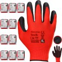 Rękawice Robocze MERCATOR Tech Red+Black Latex - 120 Par (10 - XL)