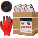 Rękawice Robocze MERCATOR Tech Red+Black Latex - 240 Par (10 - XL)
