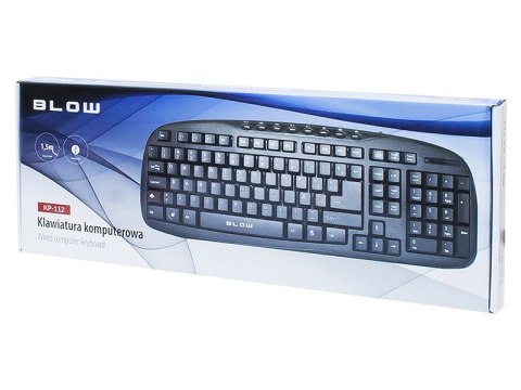 84-204# Klawiatura blow kp-112 usb czarna 84-204# Klawiatura blow kp-112 usb czarna